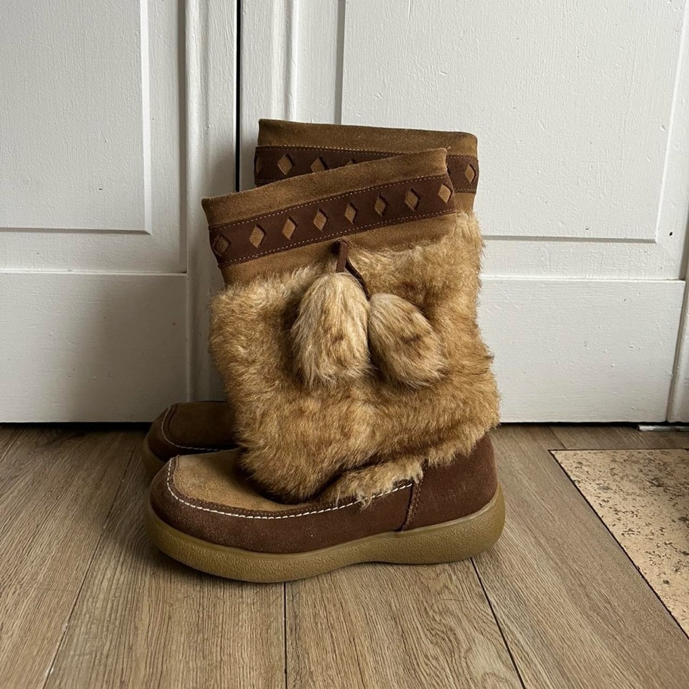 Cougar Brown and Tan Winter Boots
